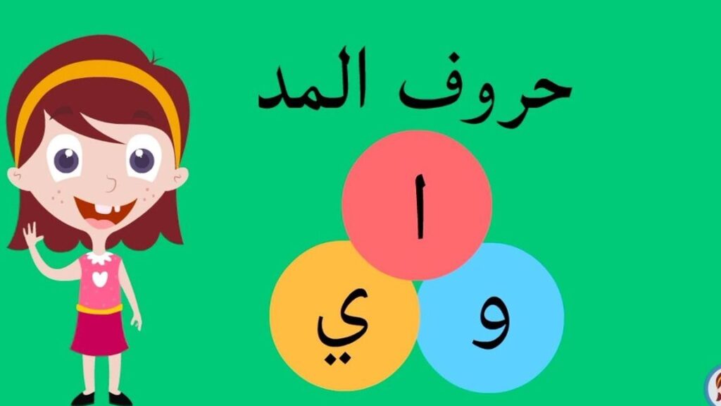 أمثلة على المد بالألف والواو والياء في اللغة العربية